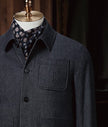 Navy Wool Overshirt & Navy Trousers