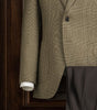 Light Sage Green Jacket & Dark Brown Trousers