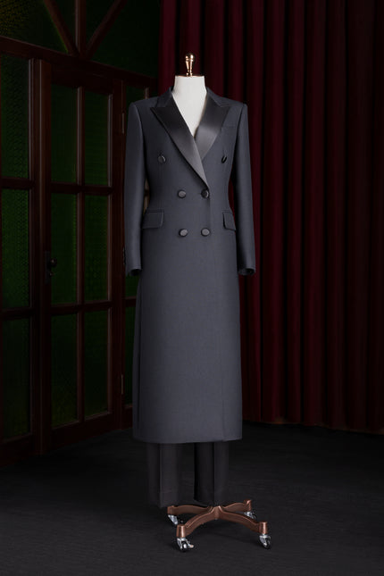 Black Long Over Coat - POLLHEIM