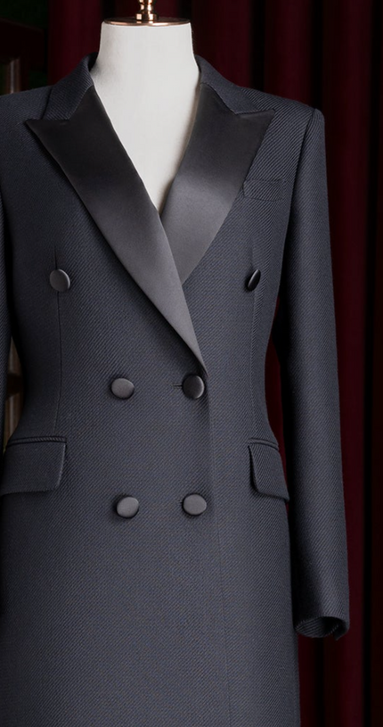 Black Long Over Coat - POLLHEIM