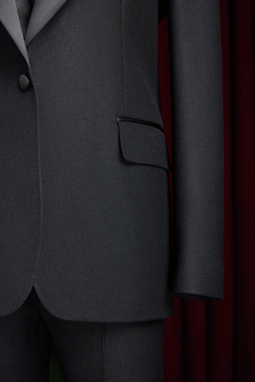 Black Single Button Suit - POLLHEIM