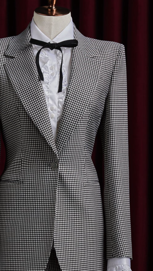 Black and White Pattern Suit - POLLHEIM