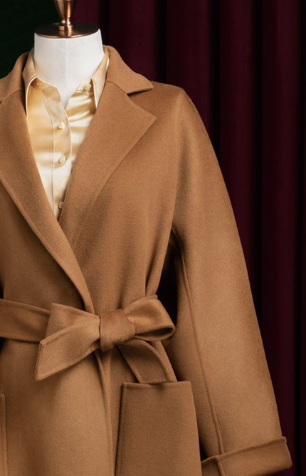 Camel Beige Over Coat - POLLHEIM