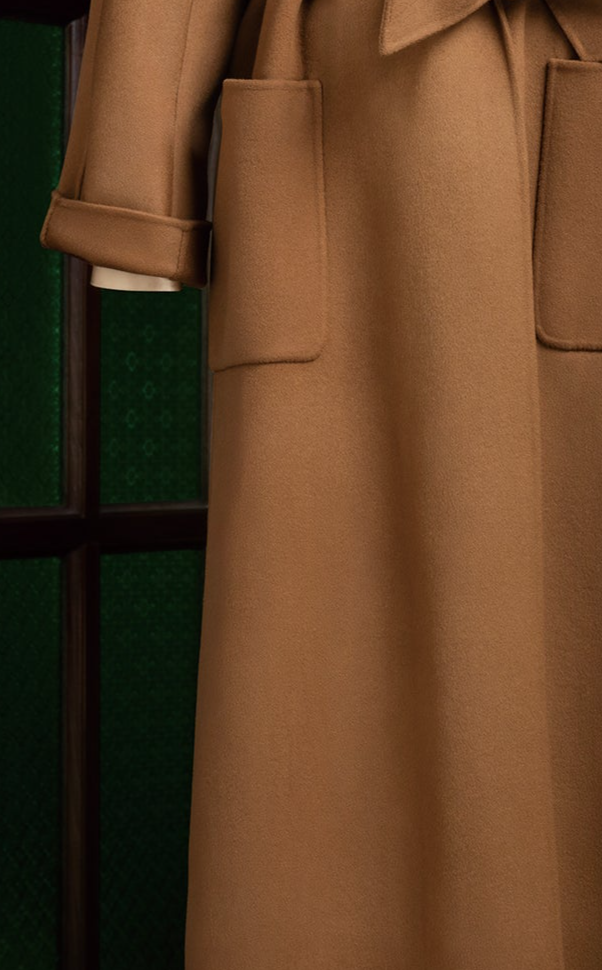 Camel Beige Over Coat - POLLHEIM