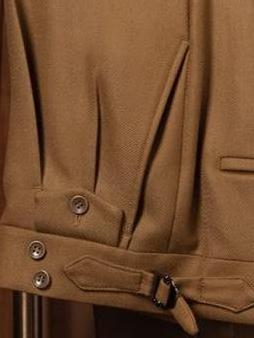 Dark Beige Coloured Safari Back Suit - POLLHEIM
