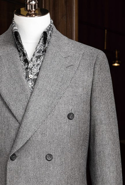 Double-Breasted Grey Suit - POLLHEIM