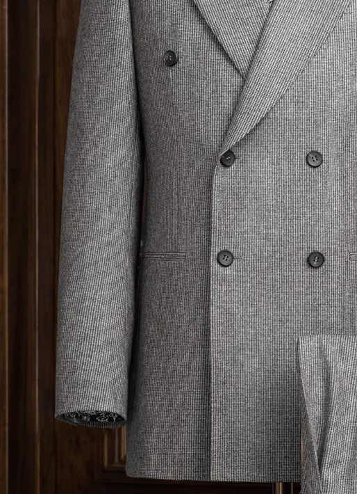 Double-Breasted Grey Suit - POLLHEIM