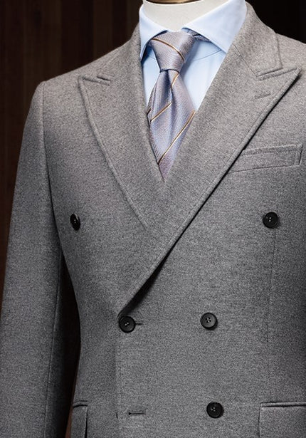 Double-Breasted Wool Suit - POLLHEIM