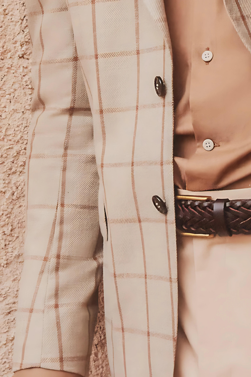 Elegant Check Blazer - POLLHEIM