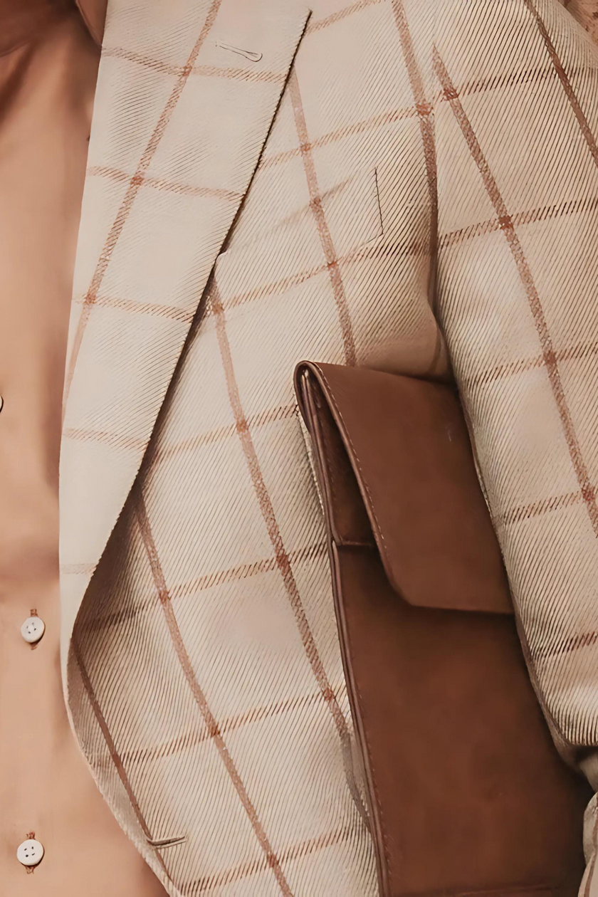 Elegant Check Blazer - POLLHEIM