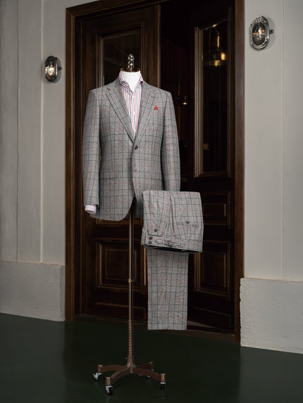 Grey Plaid Suit - POLLHEIM