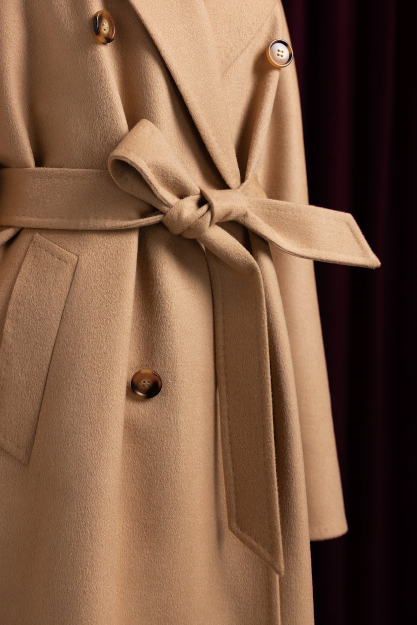 Light Tan Long Over Coat - POLLHEIM