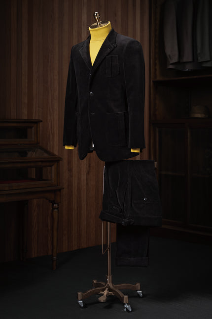 Premium Black Corduroy Suit - POLLHEIM