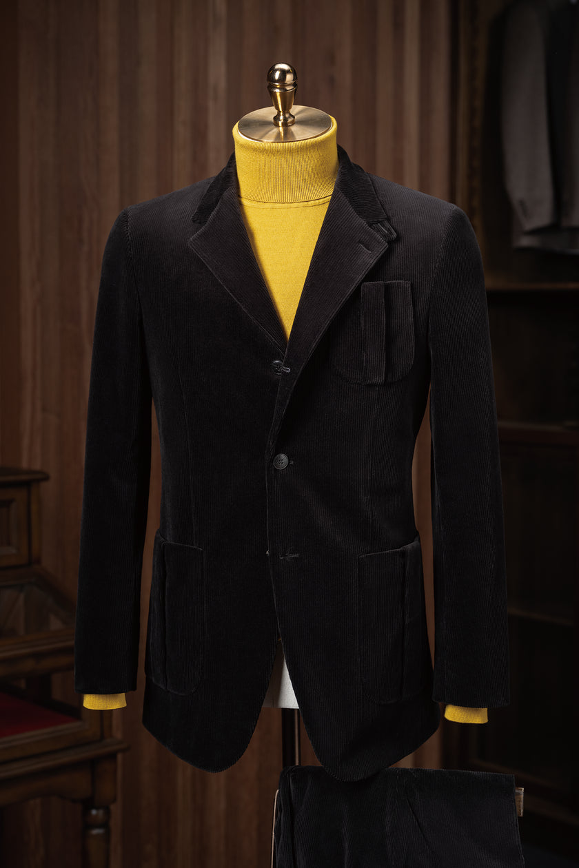 Premium Black Corduroy Suit - POLLHEIM