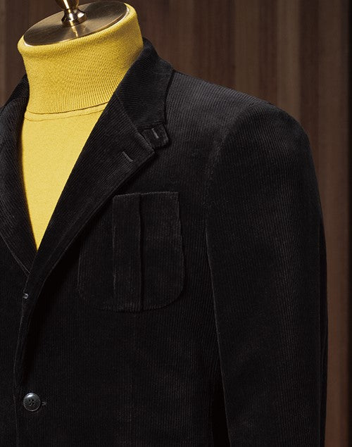 Premium Black Corduroy Suit - POLLHEIM