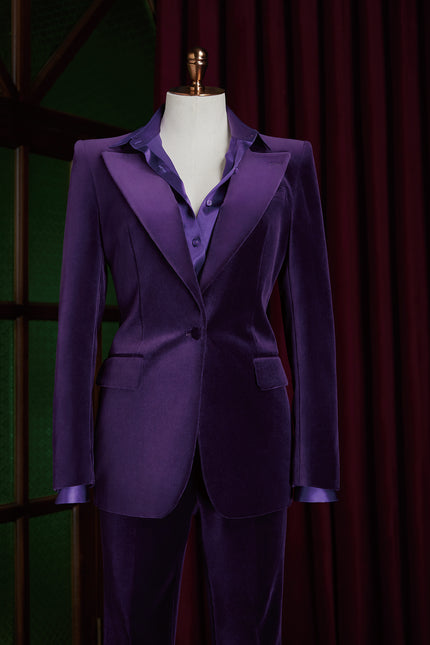 Royal Purple Velvet Suit - POLLHEIM