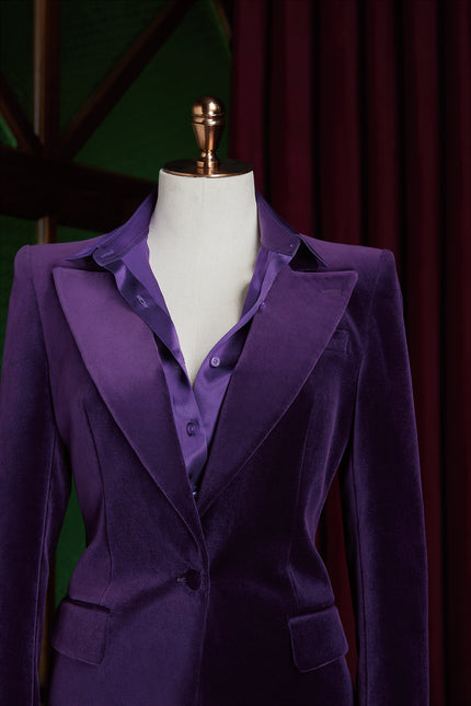 Royal Purple Velvet Suit - POLLHEIM