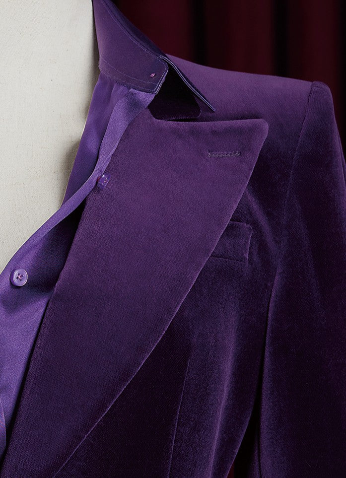 Royal Purple Velvet Suit - POLLHEIM