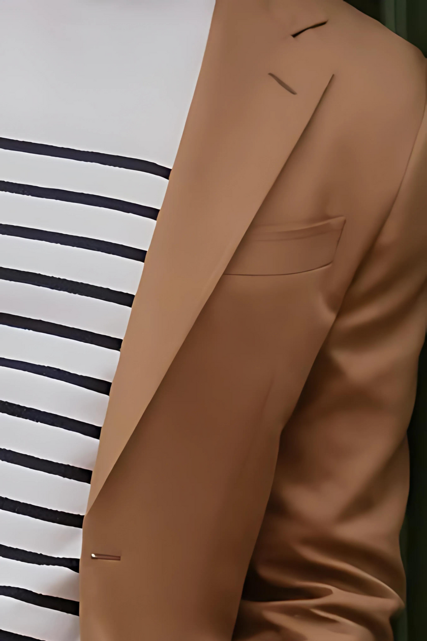 Tan Chic Casual Suit - POLLHEIM