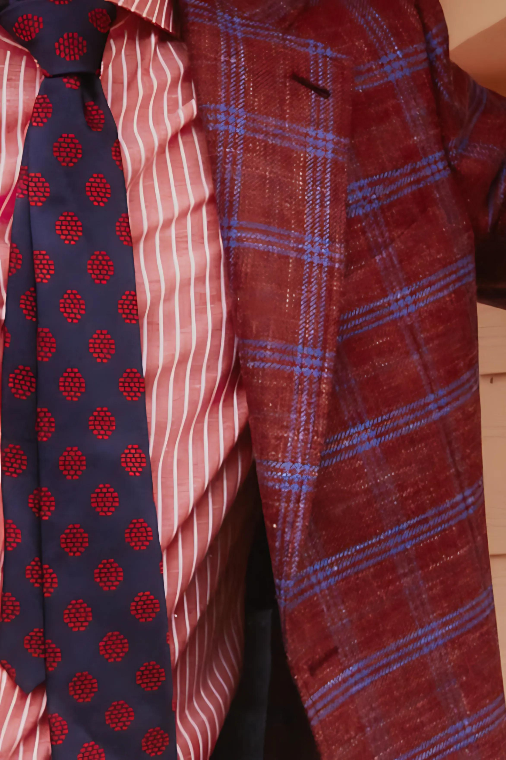 Red & Blue Checked Suit