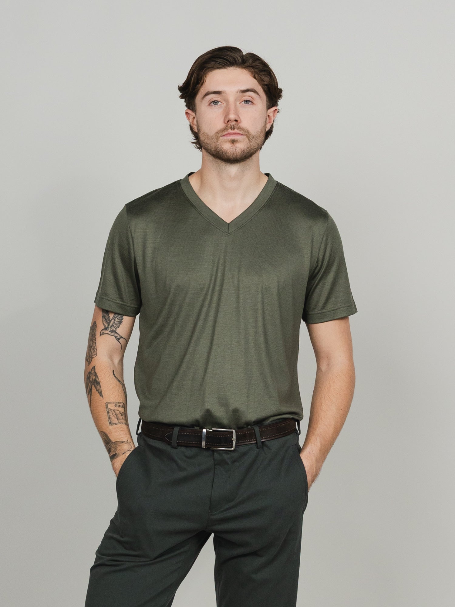 Green Wool T-Shirt
