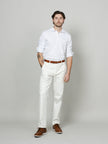 White Long Sleeve Polo